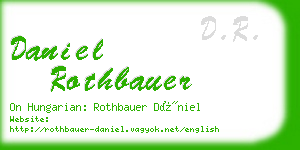 daniel rothbauer business card